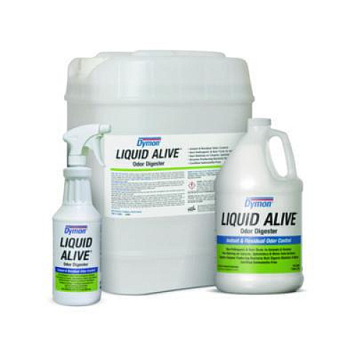 Dymon LIQUID ALIVE Odor Digester, 32 oz Bottle, 12/Carton (33632)