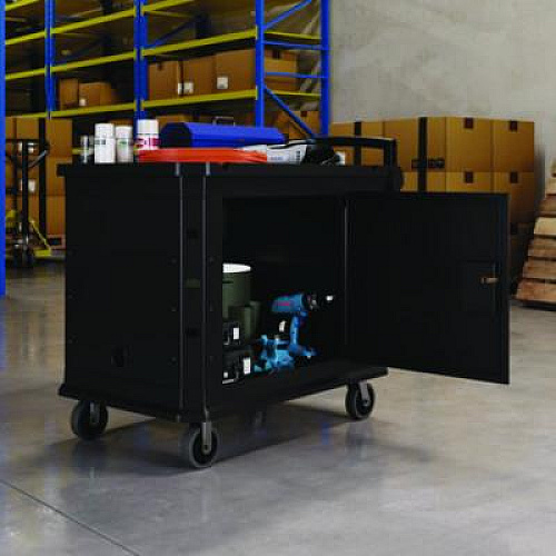 Suncast Commercial Utility Cart Shield, 26" x 45" for PUCSD2645, PUCHD2645, Steel, Black (PUCCS2645)