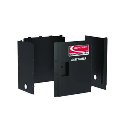 Suncast Commercial Utility Cart Shield, 19" x 37" for PUCSD1937, PUCHD1937, Steel, Black (PUCCS1937)