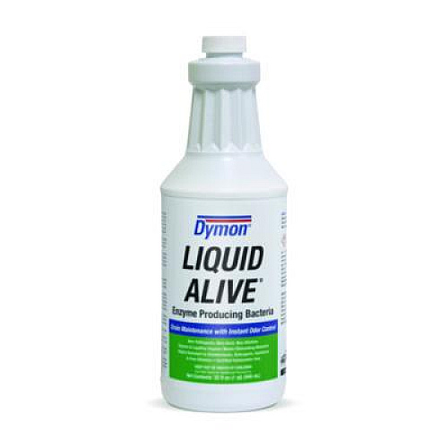 Dymon LIQUID ALIVE Enzyme Producing Bacteria, 32 oz Bottle, 12/Carton (23332)