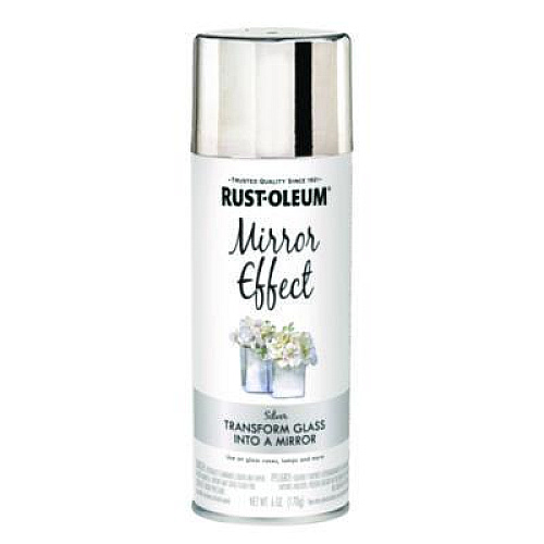 Rust-Oleum Specialty Mirror Effect Spray Paint, High Gloss Mirror, 6 oz Aerosol Can, 6/Carton (301494CT)