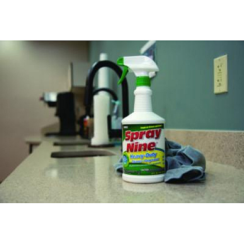 Spray Nine Heavy Duty Cleaner/Degreaser/Disinfectant, Citrus Scent, 32 oz Trigger Spray Bottle (26832)