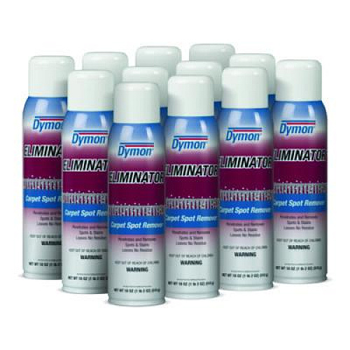 Dymon Eliminator Carpet Spot and Stain Remover, 18 oz Aerosol Spray, 12/Carton (10620)