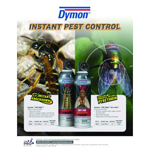 Dymon THE END. Dry Fog Flying Insect Killer, 14 oz Aerosol Spray, 12/Carton (45120)