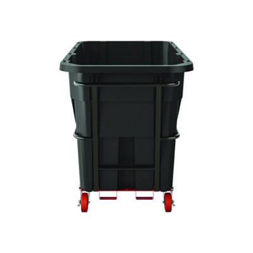Suncast Commercial 1.5 cu yd Heavy Duty Tilt Truck, Forkliftable Frame, 2,200 lb Capacity, Black (RMTTHD150D)