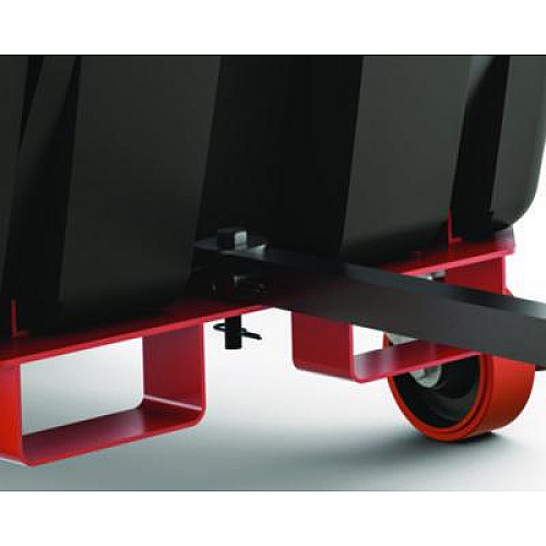 Suncast Commercial 1.5 cu yd Heavy Duty Tilt Truck, Forkliftable Frame, 2,200 lb Capacity, Black (RMTTHD150D)