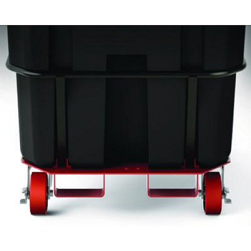 Suncast Commercial 1.5 cu yd Heavy Duty Tilt Truck, Forkliftable Frame, 2,200 lb Capacity, Black (RMTTHD150D)