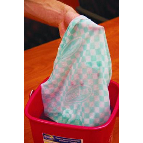 Sertun Color-Changing Rechargeable Sanitizer Indicator Towels, 1-Ply, 13.5 x 18, Unscented, Yellow/White/Blue, 150/Carton (9600)