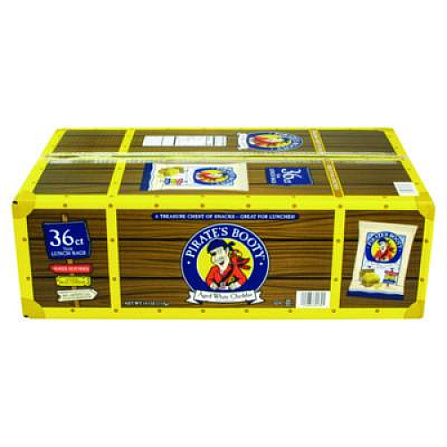 Pirate's Booty Puffs, Aged White Cheddar, 0.5 oz Bag, 36/Box (22000092)