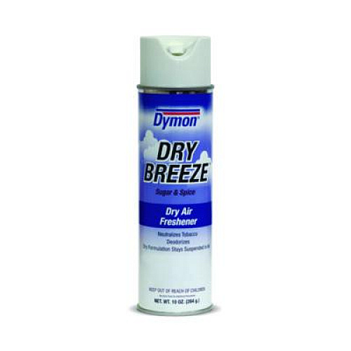 Dymon Dry Breeze Aerosol Air Freshener, Sugar and Spice, 10 oz Aerosol Spray, 12/Carton (70220)