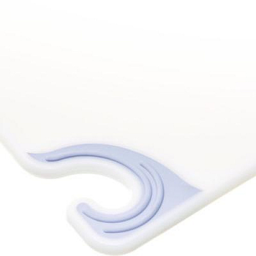 San Jamar Saf-T-Grip Cutting Board, Plastic, 24 x 18 x 0.5, White (CBG182412WH)