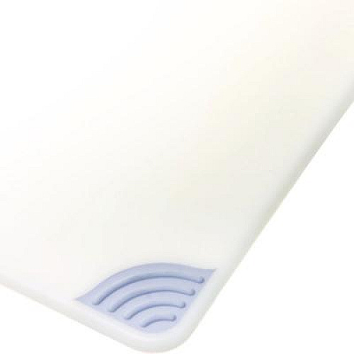 San Jamar Saf-T-Grip Cutting Board, Plastic, 24 x 18 x 0.5, White (CBG182412WH)