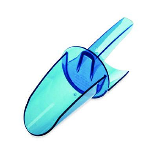San Jamar Saf-T-Scoop and Guardian System for Ice Machines, 12 oz to 16 oz Ice Scoop, Transparent Blue, 50/Carton (SI7000)