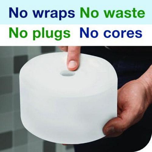 Tork OptiServe High-Capacity Coreless Toilet Paper, 2-Ply, White, 1,500 Sheets/Roll, 18 Rolls/Carton (472887)