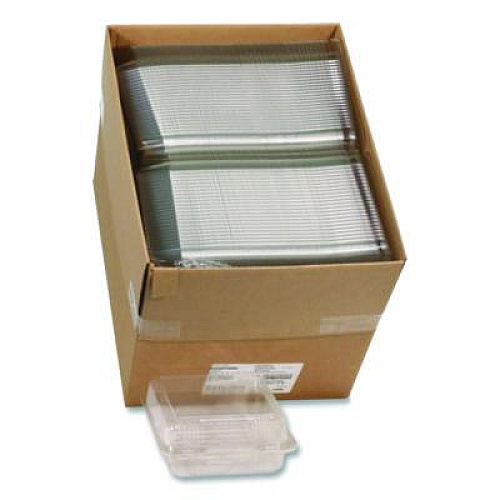 Pactiv Evergreen SmartLock PET Hinged Lid Bakery Container, 8.75 x 8.25 x 3.63, Clear, Plastic, 200/Carton (0CAH09700000)