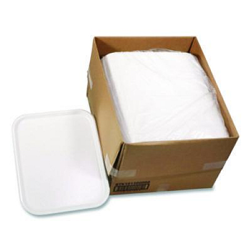 Pactiv Evergreen Laminated Foam Serving Tray, 18 x 14 x 2.18, White, 100/Carton (BTK101360000)