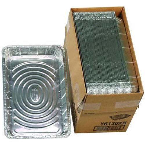 Pactiv Evergreen Aluminum Steam Table Pan, Full-Size Medium, 2.2" Deep, 19.6 x 11.6, 40/Carton (Y6120XH)