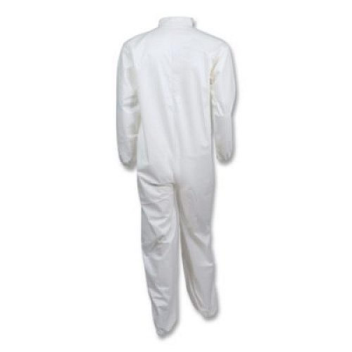 KIMBERLY CLARK A40 Coveralls, Open Wrists and Ankles, Medium, White, 25/Carton (44312)