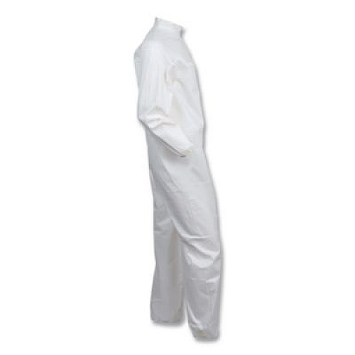 KIMBERLY CLARK A40 Coveralls, Open Wrists and Ankles, Medium, White, 25/Carton (44312)