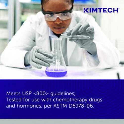 Kimtech STERLING Nitrile Exam Gloves, Powder-Free, X-Small, 3.5 mil Thick, 12" Long, Sterling Gray, 100/Box (53137)