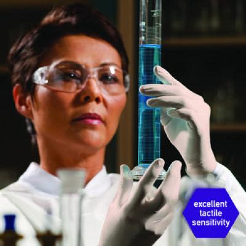 Kimtech PFE Latex Exam Gloves, Powder-Free, X-Large, 6.3 mil Thick, 9.5" Long, Natural, 1,000/Carton (57550)