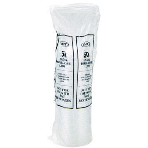 Dart Dome-Top Sundae/Cold Cup Lids, Fits 12 oz to 24 oz Cold Cups, Plastic, Clear, 1,000/Carton (16LCDHX)