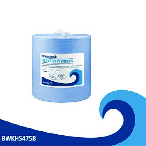 Boardwalk Hydrospun Wipers, 12 x 12, Blue, 475 Sheets/Roll (HS475B)