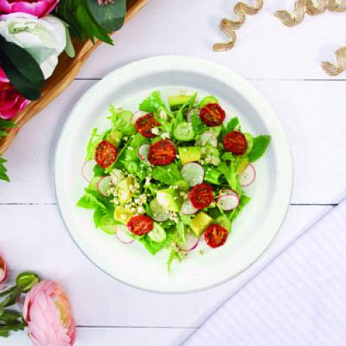 SOLO Compostable Paper Dinnerware, ProPlanet Seal, Plate, 8.5" dia, White, 500/Carton (MP9PLANET)