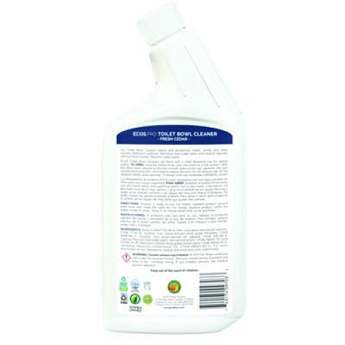 ECOS PRO Toilet Bowl Cleaner, Fresh Cedar Scent, 24 oz Squeeze Bottle, 6/Carton (PL97036CT)