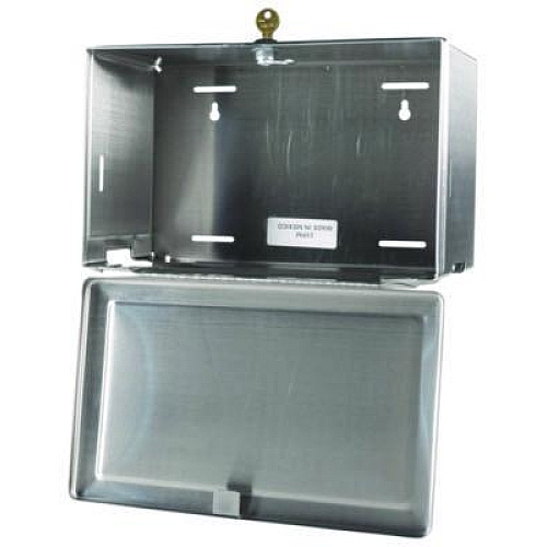 Bobrick Surface-Mounted Paper Towel Dispenser, 12.13 x 6.13 x 7.25, Satin Stainless Steel (263)