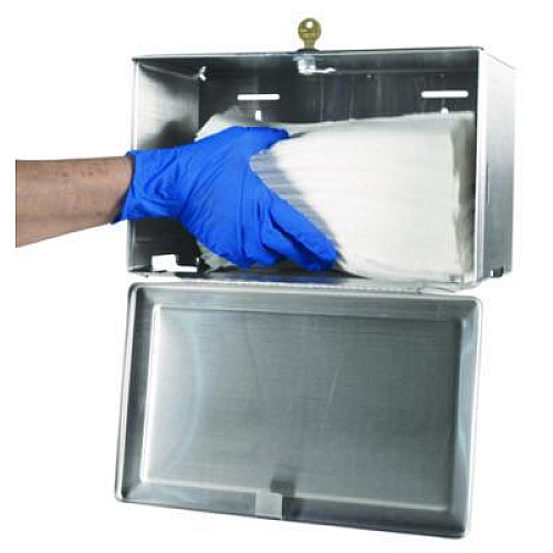 Bobrick Surface-Mounted Paper Towel Dispenser, 12.13 x 6.13 x 7.25, Satin Stainless Steel (263)