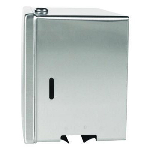 Bobrick Surface-Mounted Paper Towel Dispenser, 12.13 x 6.13 x 7.25, Satin Stainless Steel (263)