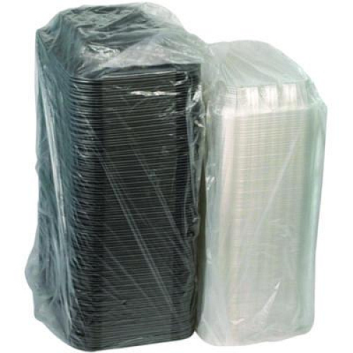 Pactiv Evergreen ClearView MealMaster Chicken Barn, 13.3 x 8.4 x 4, Black/Clear, Plastic, 105/Carton (YCNC300800NH)