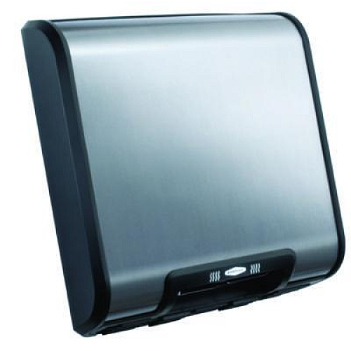 Bobrick TrimLineSeries QuietDry Surface-Mounted ADA Automatic Hand Dryer, 115 V, 13.6 x 5.1 x 14.9, Satin Stainless Steel (7128)