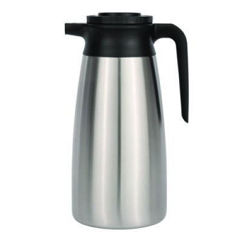 BUNN Thermal Vacuum Pitcher, 64 oz, Stainless Steel/Black (VACPIT19)