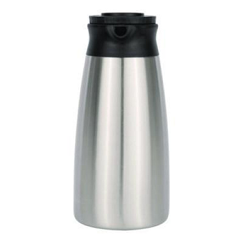 BUNN Thermal Vacuum Pitcher, 64 oz, Stainless Steel/Black (VACPIT19)