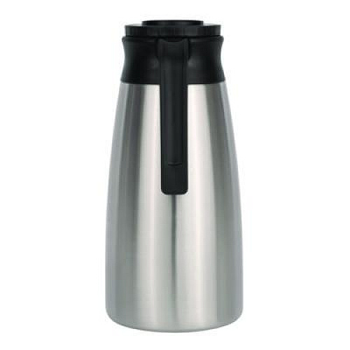 BUNN Thermal Vacuum Pitcher, 64 oz, Stainless Steel/Black (VACPIT19)