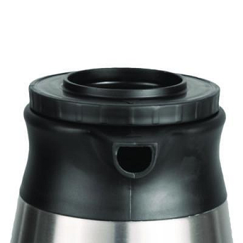 BUNN Thermal Vacuum Pitcher, 64 oz, Stainless Steel/Black (VACPIT19)