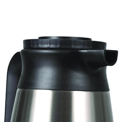 BUNN Thermal Vacuum Pitcher, 64 oz, Stainless Steel/Black (VACPIT19)