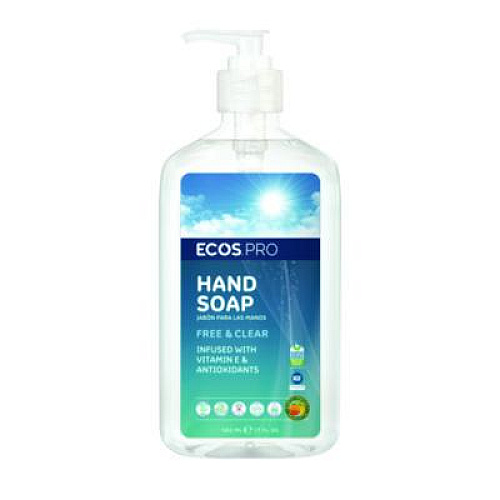 ECOS PRO Liquid Hand Soap, Free and Clear Scent, 17 oz, 6/Carton (PL96636CT)