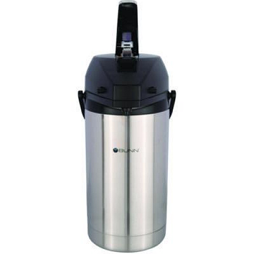 BUNN Lever Action Airpot, 101 oz, Stainless Steel/Black (AIRPOT30)
