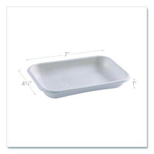 Eco-Products WorldView Vanguard Rectangular Container, 12 oz, 7 x 4.75 x 1, Sugarcane Fiber, White, 400/Carton (EPSCRC12NFA)