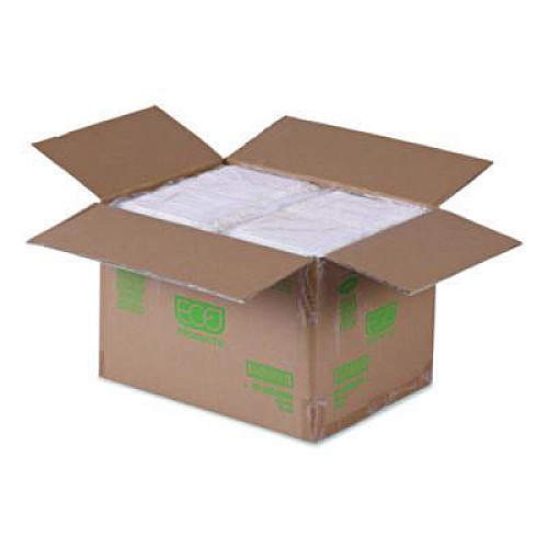 Eco-Products WorldView Vanguard Rectangular Container, 32 oz, 4.71 x 7.01 x 1.04, White, Sugarcane Fiber, 400/Carton (EPSCRC32NFA)