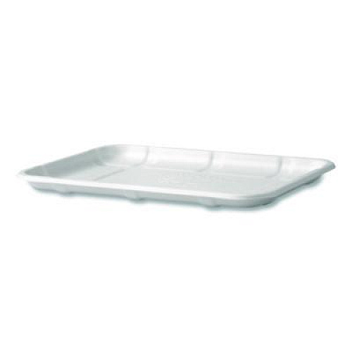 Eco-Products Meat and Produce Food Trays, 8.5 x 6.2 x 0.5, White, Sugarcane Fiber, 400/Carton (EPMP2SNFA)