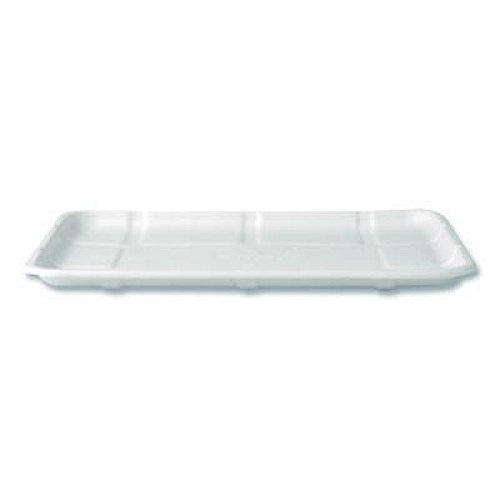 Eco-Products Meat and Produce Food Trays, 10.52 x 8.5 x 0.5, White, Sugarcane Fiber, 300/Carton (EPMP8SNFA)