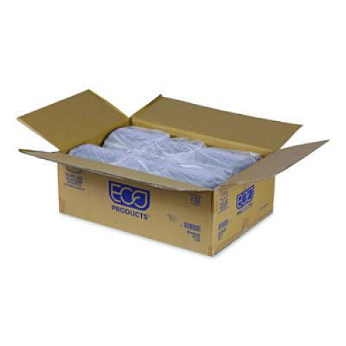 Eco-Products 100% Recycled Content Round Plate Lids, Plastic, 9" dia x 1.5" h, Clear, 300/Carton (EPP013LID)