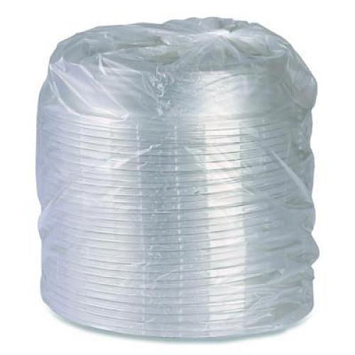 Eco-Products 100% Recycled Content Round Plate Lids, Plastic, 9" dia x 1.5" h, Clear, 300/Carton (EPP013LID)