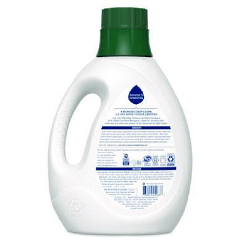 Seventh Generation Natural Liquid Laundry Detergent, Sensitive Skin Free and Clear, 90 oz Bottle, 4/Carton (68748039)