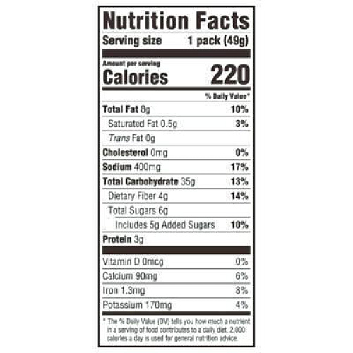 Nabisco Wheat Thins Toasted Veggie Chips, 1.75 oz Bag, 60/Carton (00080)