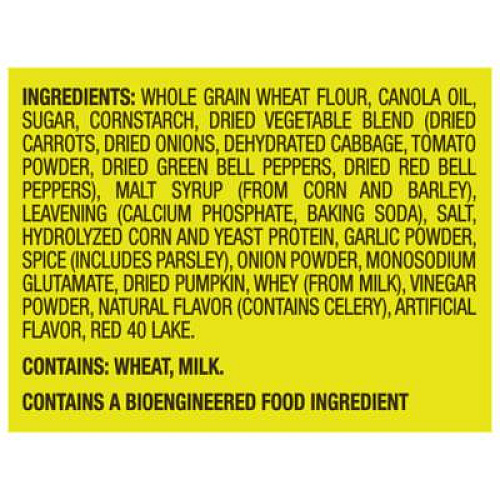 Nabisco Wheat Thins Toasted Veggie Chips, 1.75 oz Bag, 60/Carton (00080)